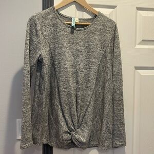 Francesca’s Knot Front Long Sleeve Top